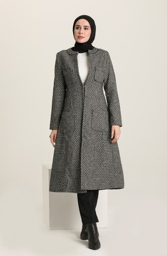 Coat with Pockets 0011-01 Grey 0011-01