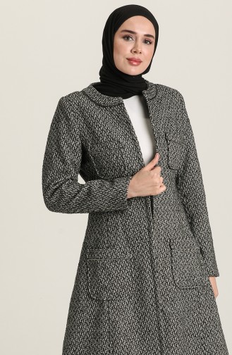 Coat with Pockets 0011-01 Grey 0011-01