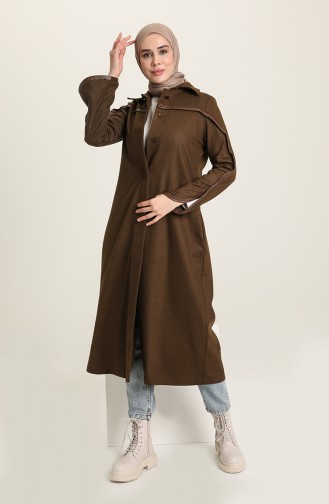 Cape mit versteckten Knöpfen 35800-06 Khaki 35800-06