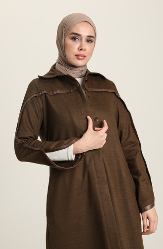 Cape mit versteckten Knöpfen 35800-06 Khaki 35800-06