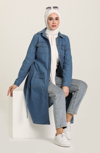 Jeansblau Cape 6120-02