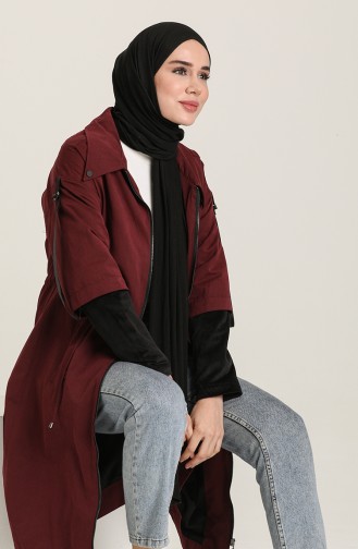 SUKRAN Zippered Cape 35772-03 Plum 35772-03