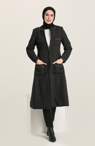 Coat with Pockets 0011-02 Black 0011-02