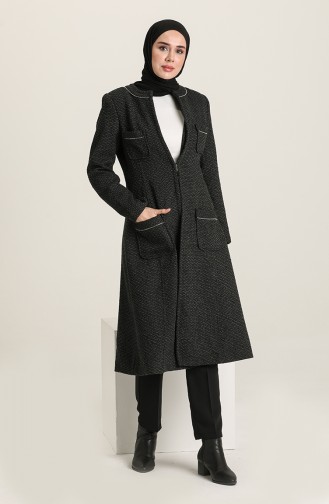 Coat with Pockets 0011-02 Black 0011-02
