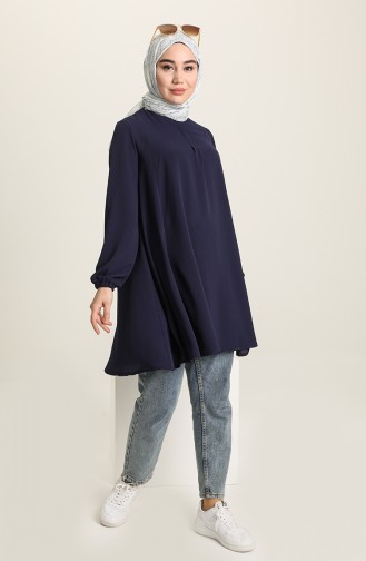 Navy Blue Tuniek 1743-01