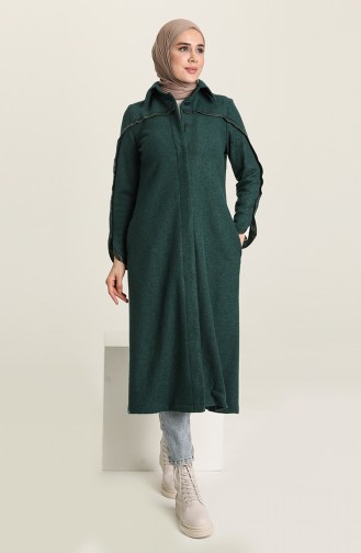 SUKRAN Hidden Button Cape 35800-02 Green 35800-02