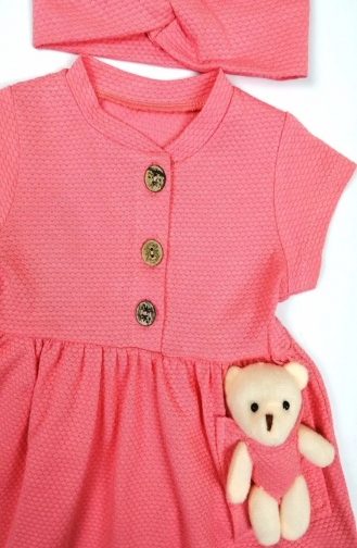 Fuchsia Baby and Children`s Dress 0013-02