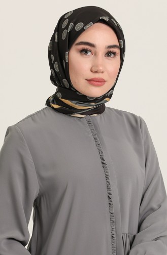 Gray Abaya 8057-02