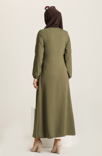 Khaki Abaya 6814-04