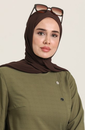 Khaki Abaya 6814-04