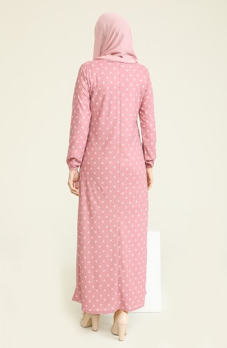 Dusty Rose Hijab Dress 1772-04