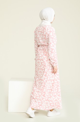 Powder Hijab Dress 0093-04