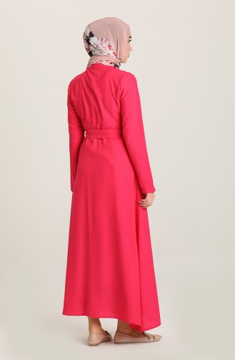 Fuchsia Hijab Dress 60245-03