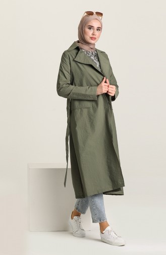 Khaki Trench Coats Models 6908-02