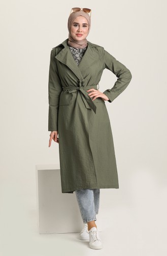 Khaki Trench Coats Models 6908-02