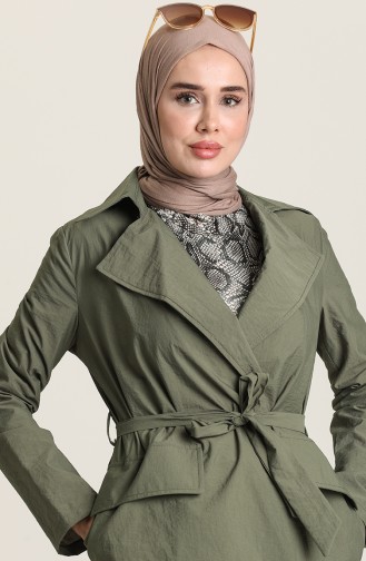 Khaki Trench Coats Models 6908-02