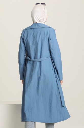Indigo Trench Coats Models 6908-03