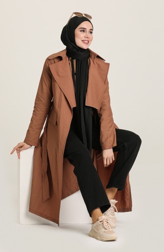 Brick Red Trenchcoat 6908-05