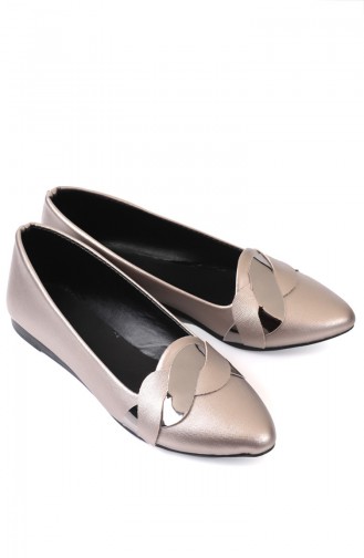 Gray Woman Flat Shoe 6451-1