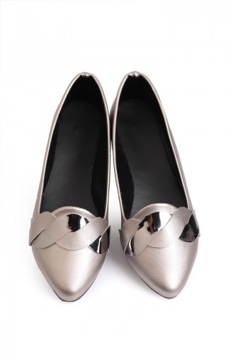 Gray Woman Flat Shoe 6451-1