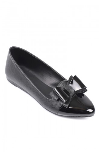 Black Women`s Flats 6453-3