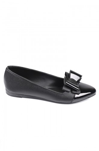 Black Women`s Flats 6453-3