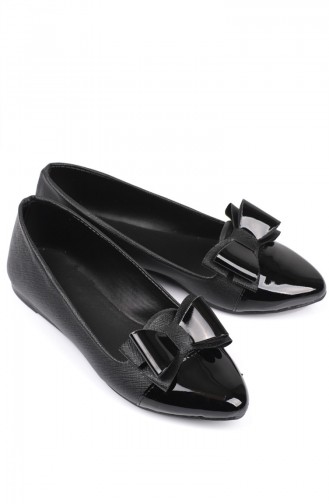 Black Women`s Flats 6453-3