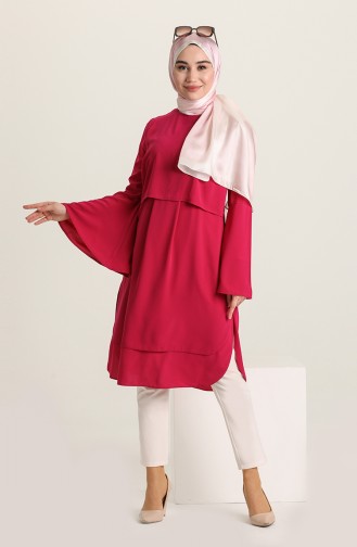 Crepe Tunic 4105-02 Fuchsia 4105-02