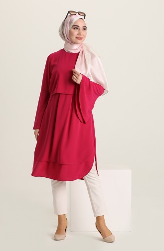 Crepe Tunic 4105-02 Fuchsia 4105-02