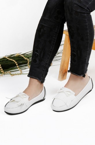 White Casual Shoes 0195-02