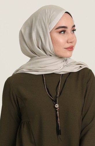 Falbel Bluse mit Halskette 4401-03 Khaki Grün 4401-03