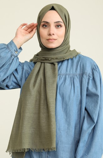 Cotton Seri Cotton Şal 15063 V7 Mint Yeşili Yeşil