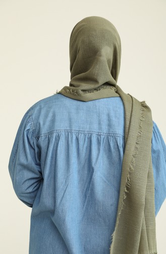 Cotton Seri Cotton Şal 15063 V7 Mint Yeşili Yeşil