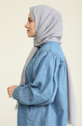 Cotton Seri Cotton Şal 15063 V9 Gümüş