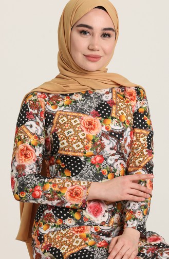 Mustard Hijab Dress 0009-01