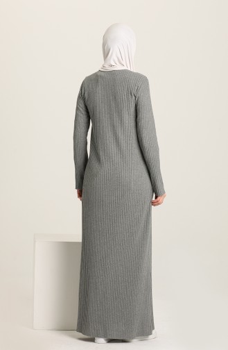 Kaşkorse Düz Elbise 0001-07 Füme