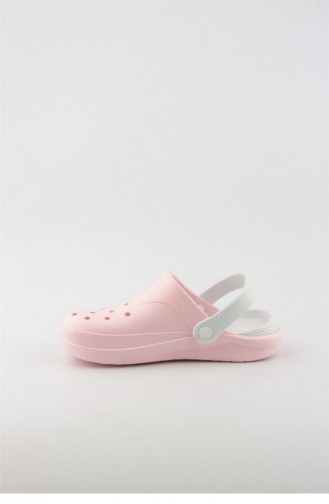 Pink Summer slippers 4059.MM F.PEMBE-BEYAZ