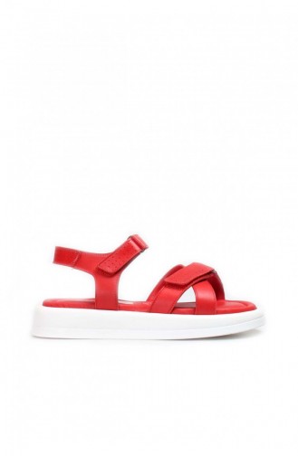Rot Sommer Sandalen 623ZA115.Kırmızı