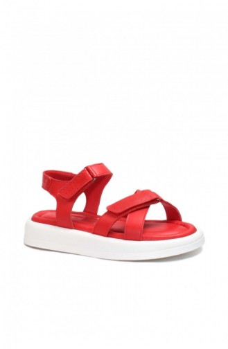 Rot Sommer Sandalen 623ZA115.Kırmızı