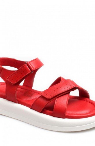 Rot Sommer Sandalen 623ZA115.Kırmızı