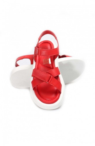 Rot Sommer Sandalen 623ZA115.Kırmızı