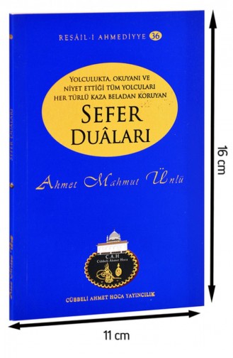 Cübbeli Ahmed Hoca Sefer Duâları Kitabı 1172