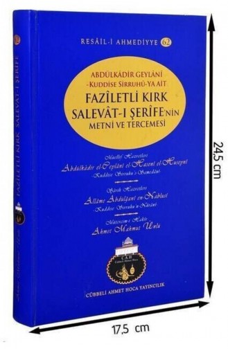 Cübbeli Ahmed Hoca Faziletli Kırk Salavat I Şerife Kitabı 1134