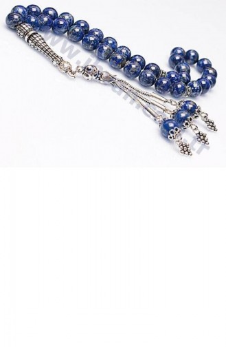 Lapis Lazuli Taşı Tesbih 925 Ayar Gümüş