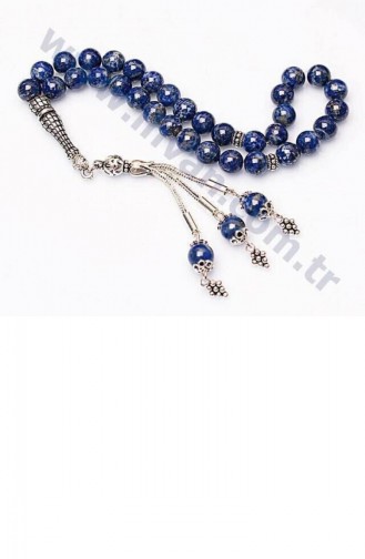 Lapis Lazuli Taşı Tesbih 925 Ayar Gümüş