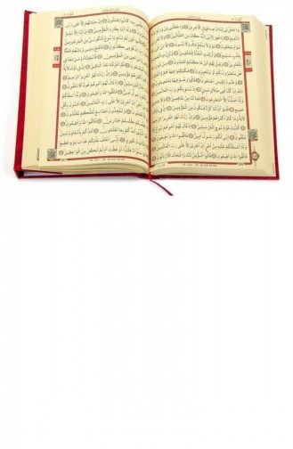Hafız Boy Gül Desenli Renkli Kuranı Kerim Pembe 9 1123