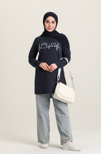 Light Navy Blue Tunics 3059-09