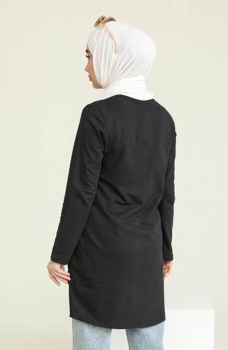 Asymmetrische Tunika 3059-01 Schwarz 3059-01