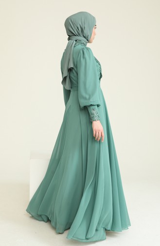 Mint green İslamitische Avondjurk 52781-03