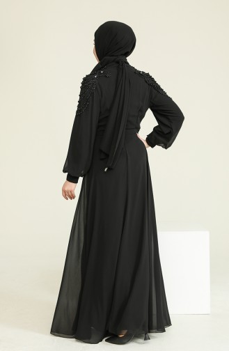 Black İslamitische Avondjurk 52813-01